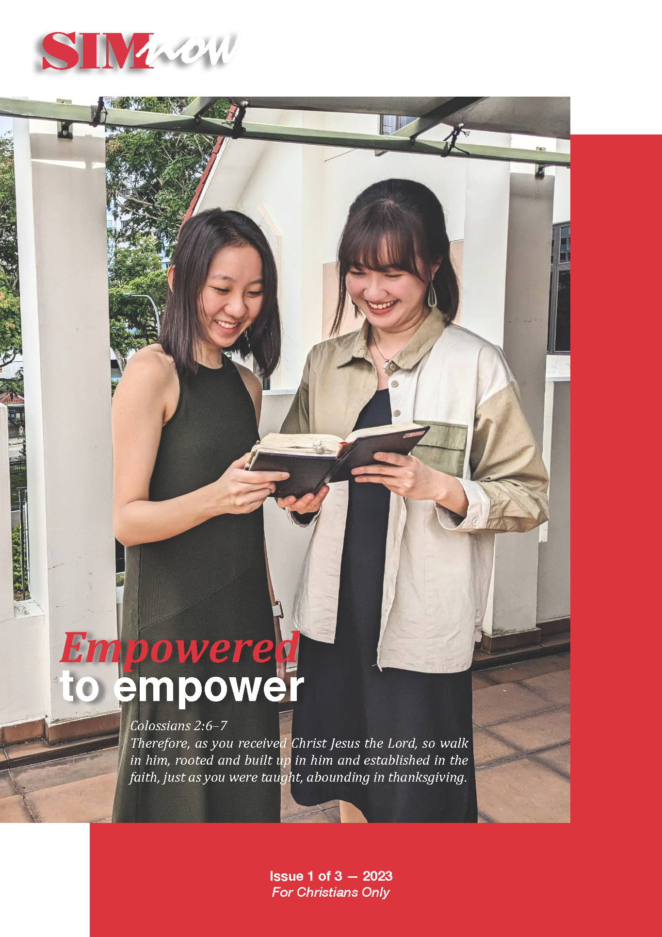SIMNow Issue 1 of 3, 2023 cover — Empowered To Empower