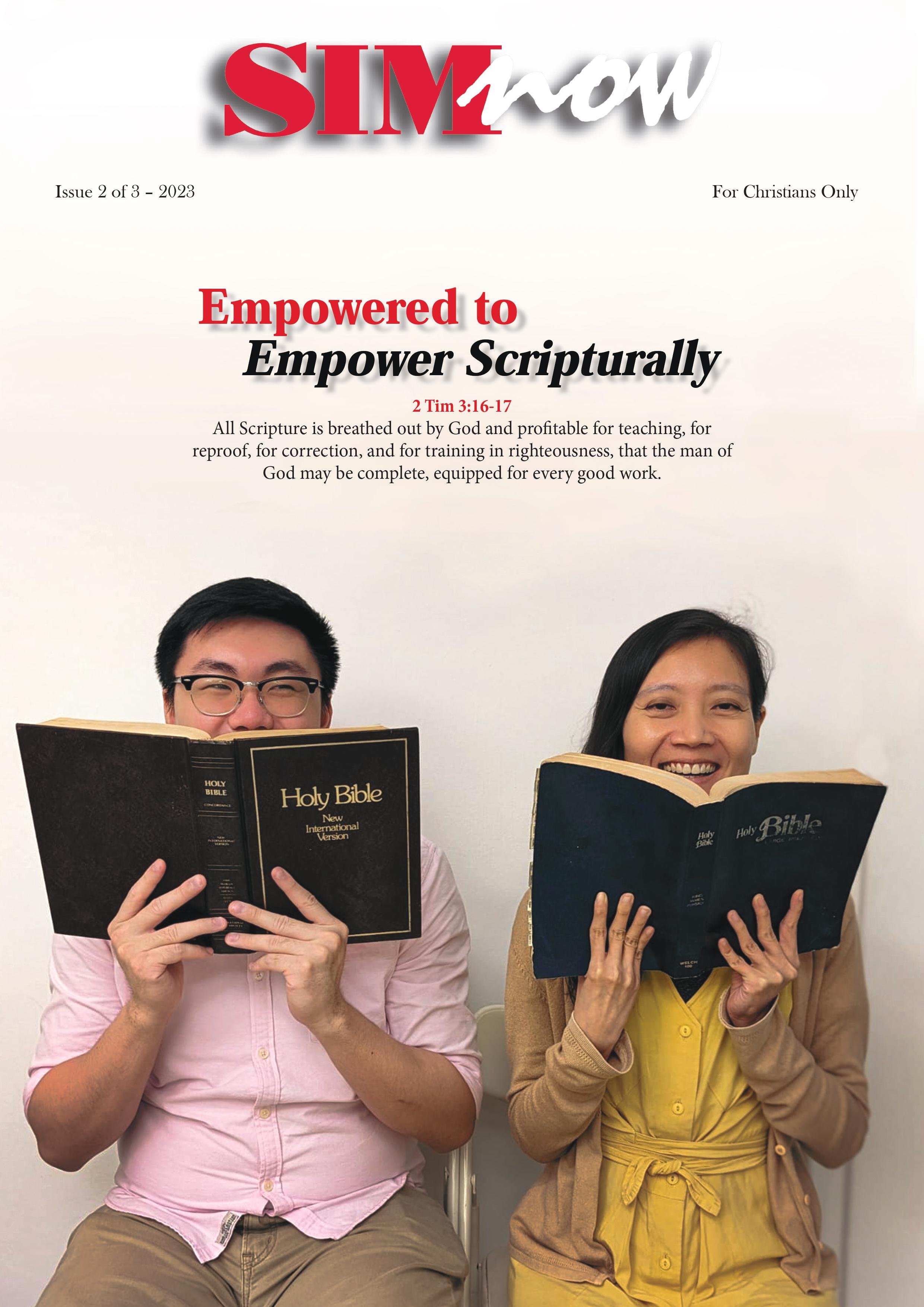 SIMNow Issue 2 of 3, 2023 cover — Empowered To Empower Scripturally