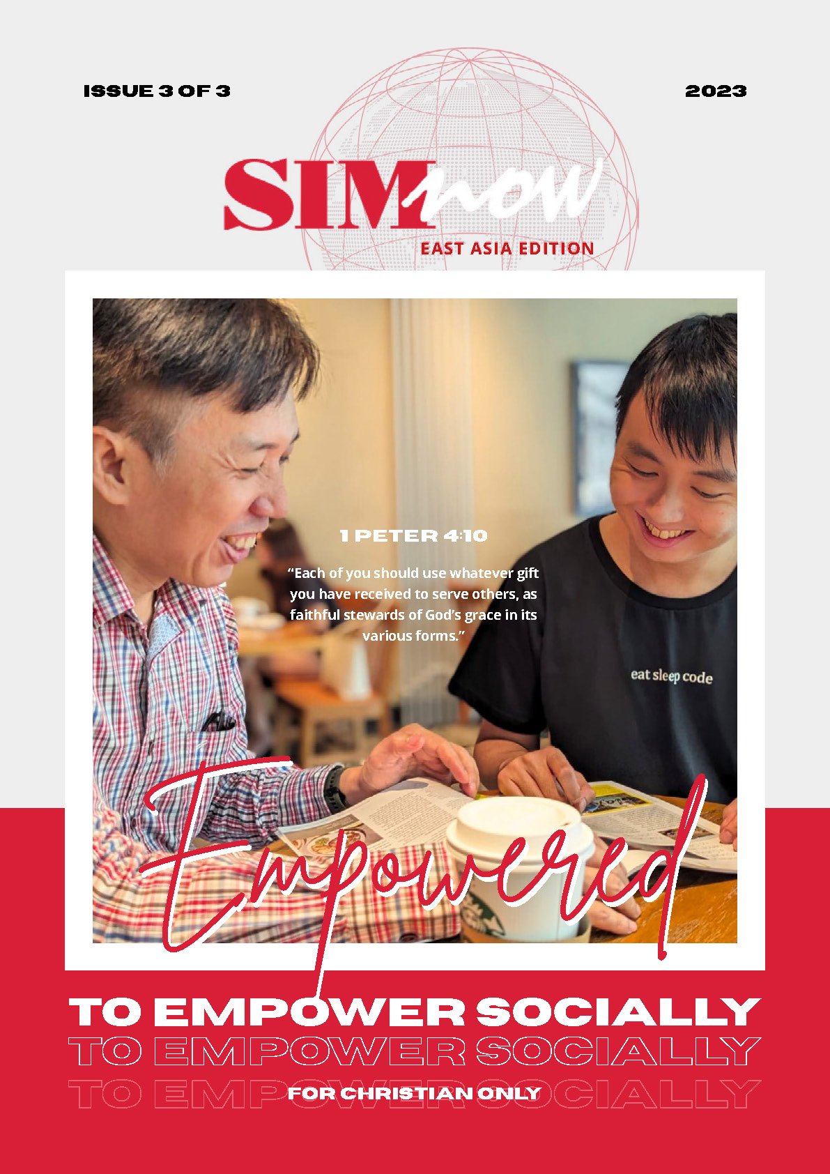SIMNow Issue 3 of 3, 2023 cover — Empowered To Empower Socially
